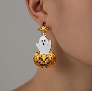 🎃Halloween Ghost and Pumpkin Earrings